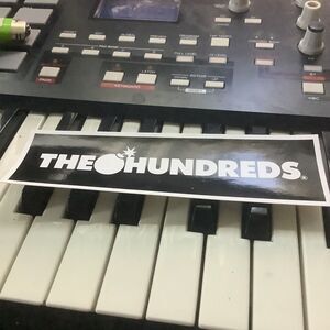The hundreds classic box logo sticker rare black and white color supreme ftp Fuc